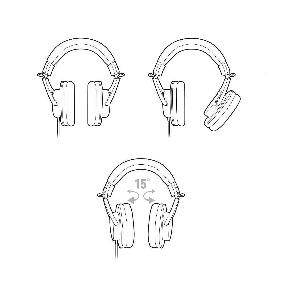 AUDIO-TECHNICA ATH-M20X Professional Monitor Headphones - Image 3