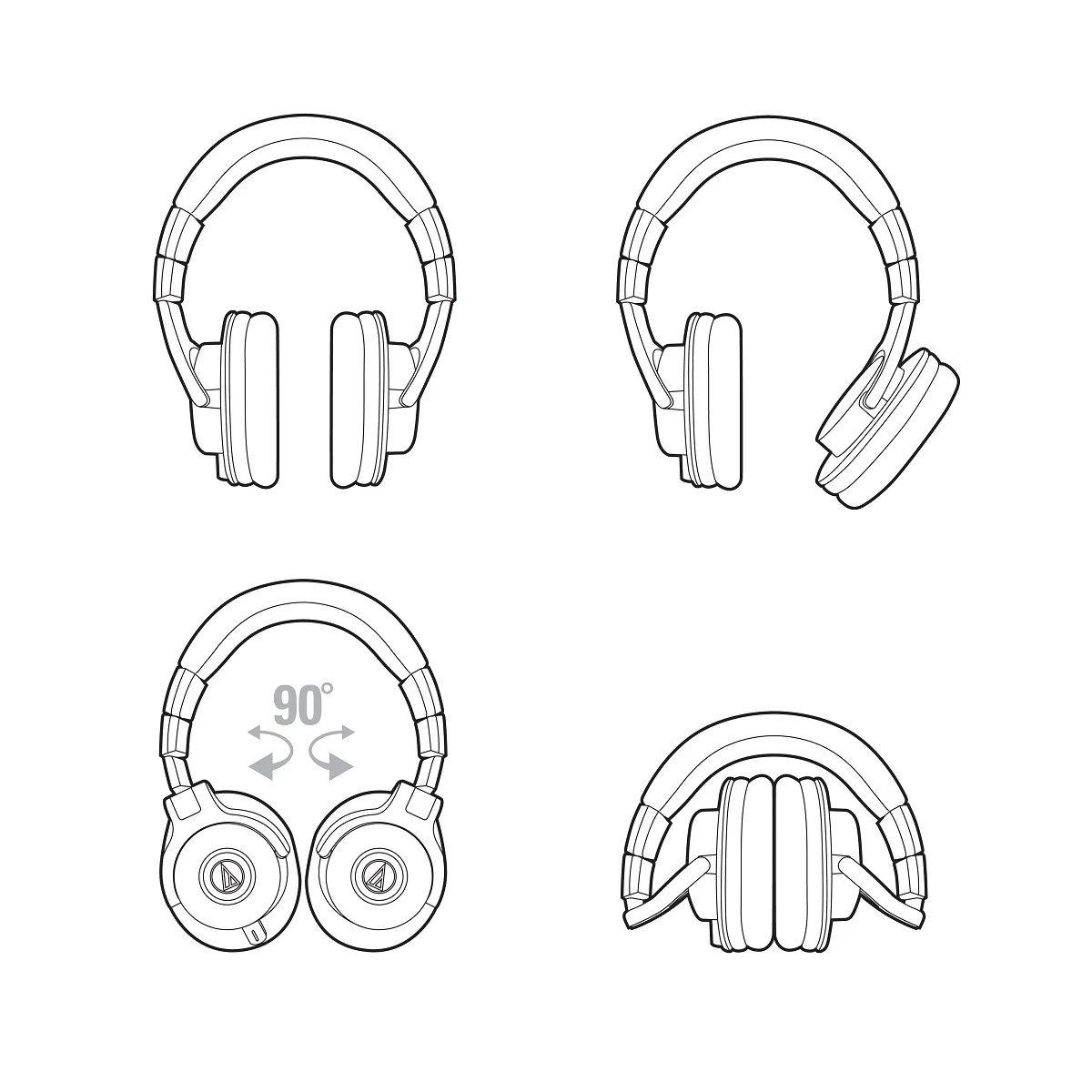 Audio Technica ATH-M40X Professional Monitor Headphones - Image 7