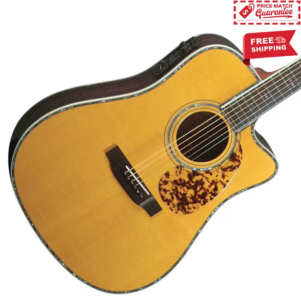 BLUERIDGE BR-180CE Solid Dreadnought Cutaway - Image 2
