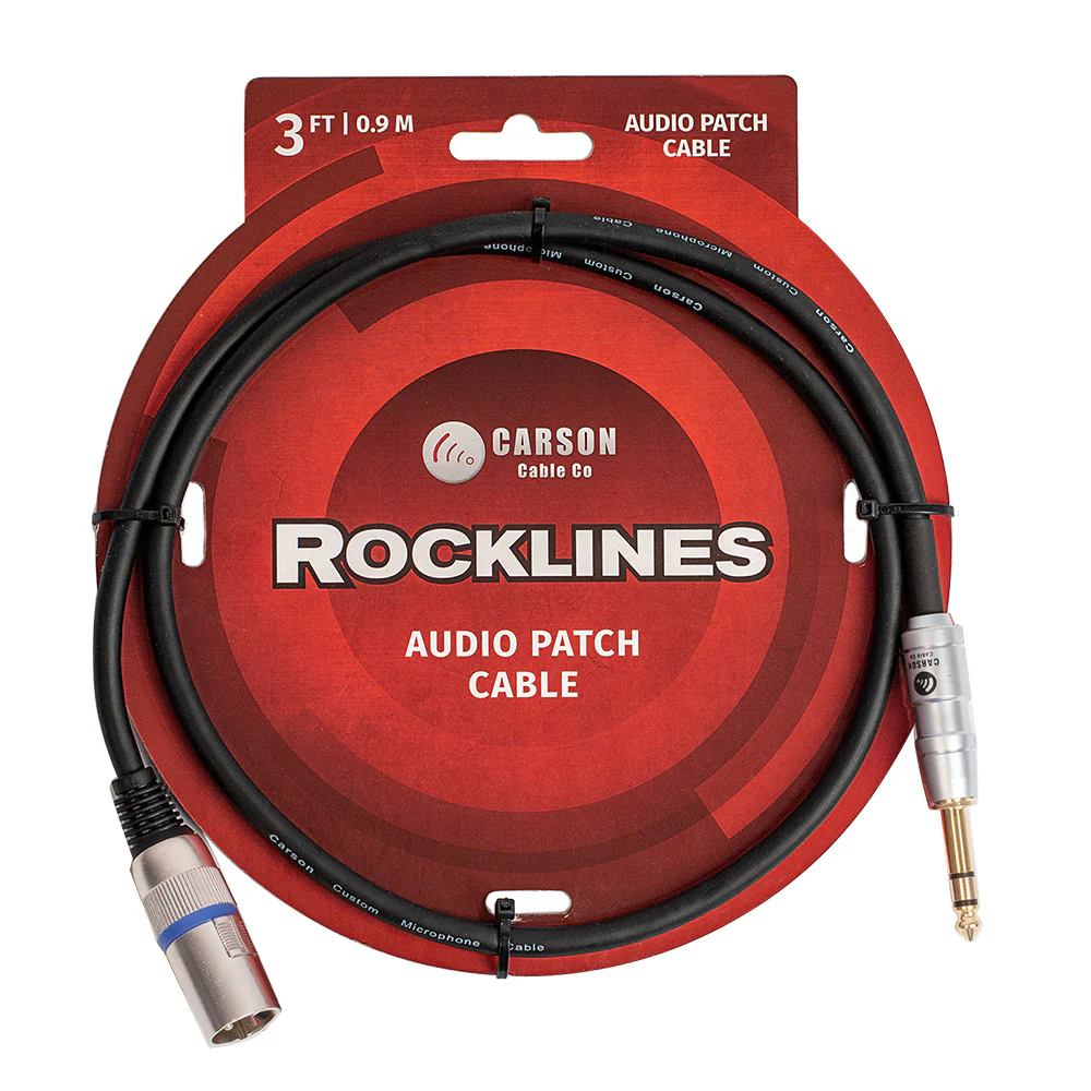 CARSON 3.5 (M) to XLR (M) 3ft Cable