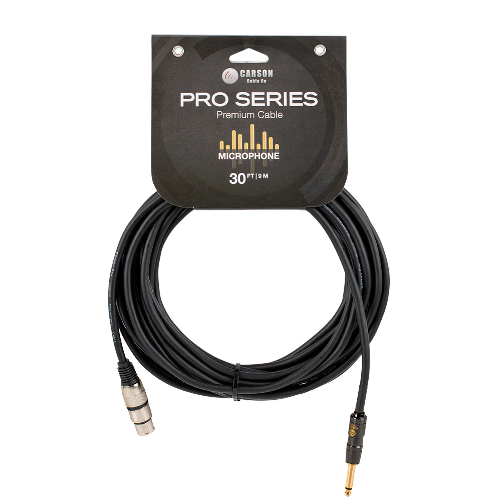 CARSON Premium 30 FT Microphone Cable XLR to Jack