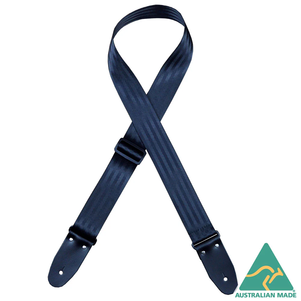 COLONIAL LEATHER SAH-BK Seat Belt/Herringbone Webbing Strap - Black