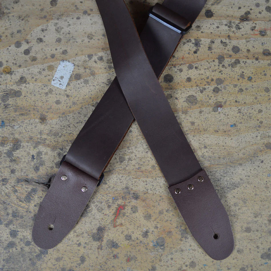 COLONIAL LEATHER SAS Leather 2" Guitar Strap - Brown - Image 2