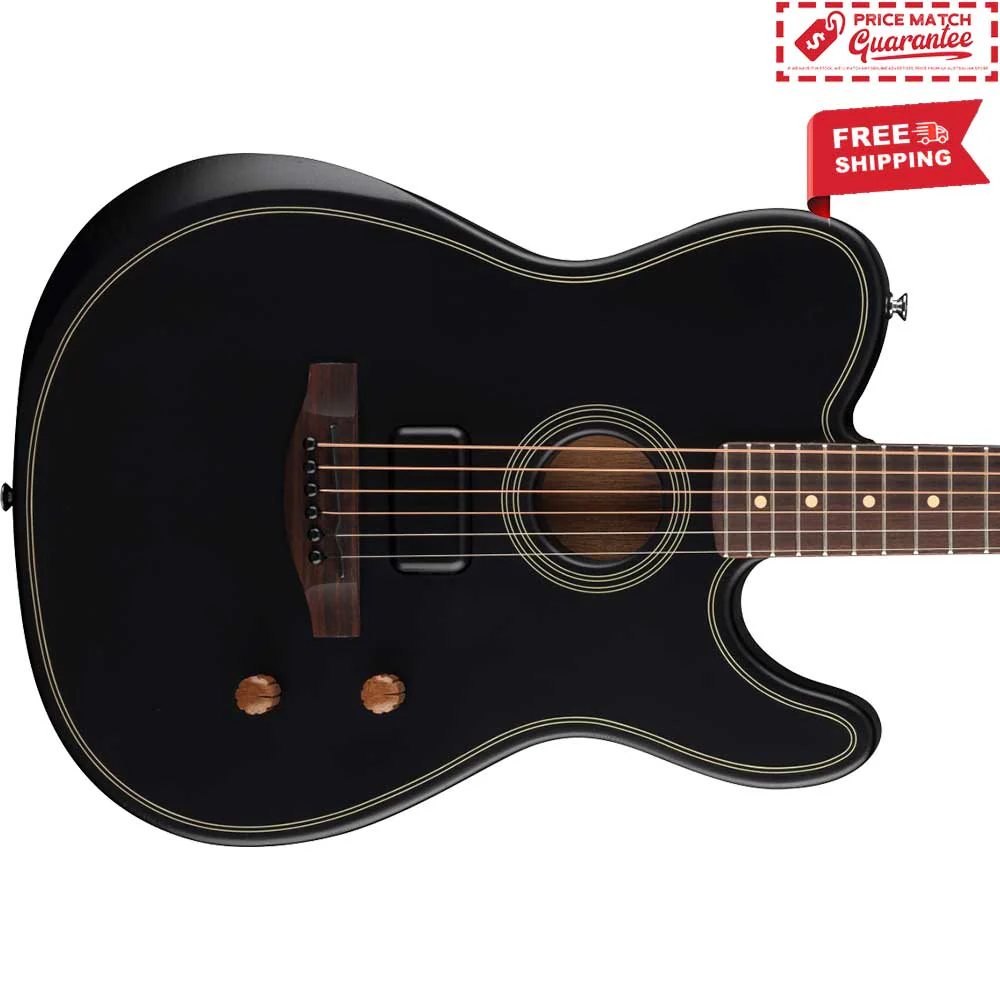 FENDER Acoustasonic Standard Tele Black - Image 3