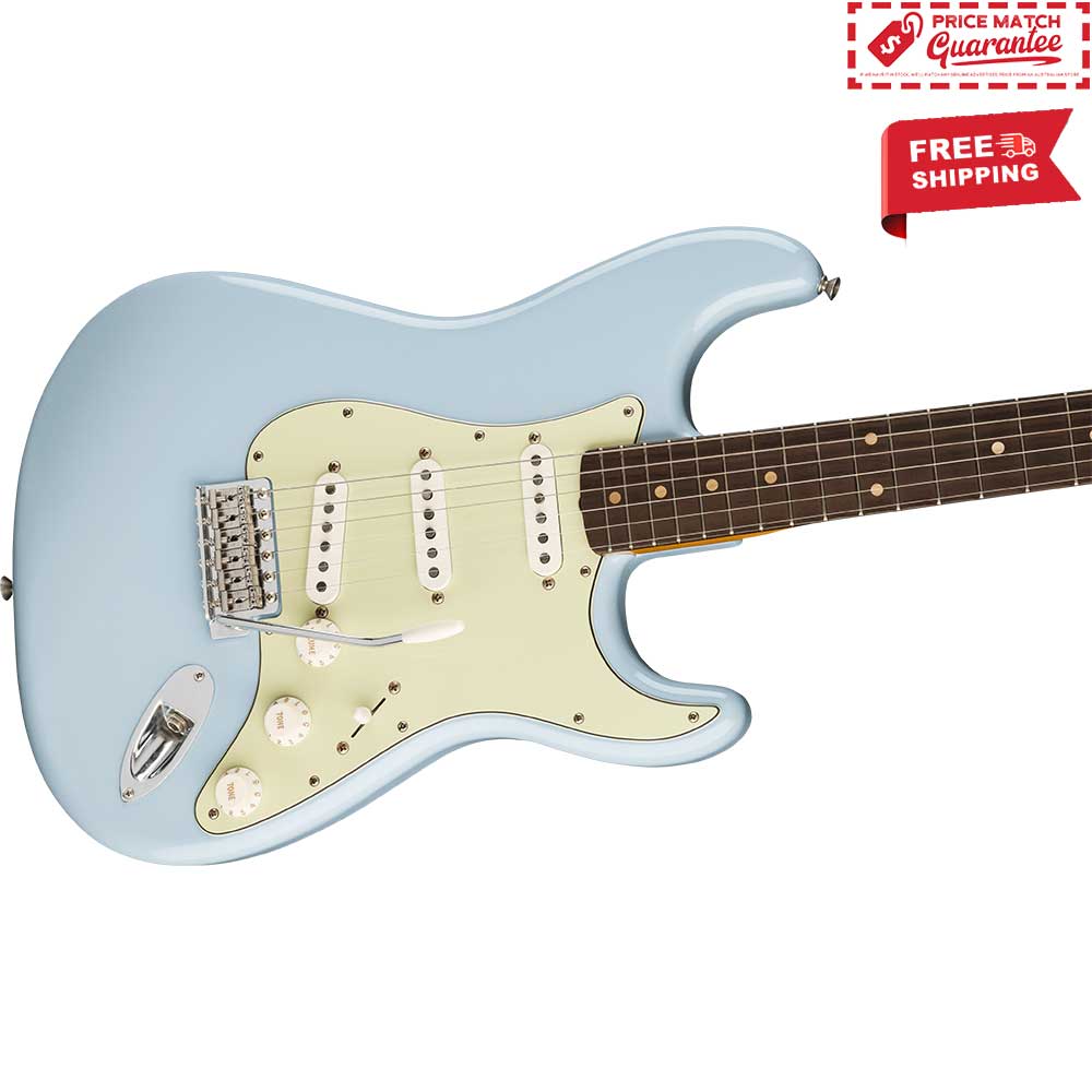 FENDER Ltd Ed Vintera II Road Worn '60s Stratocaster Sonic Blue - Image 10