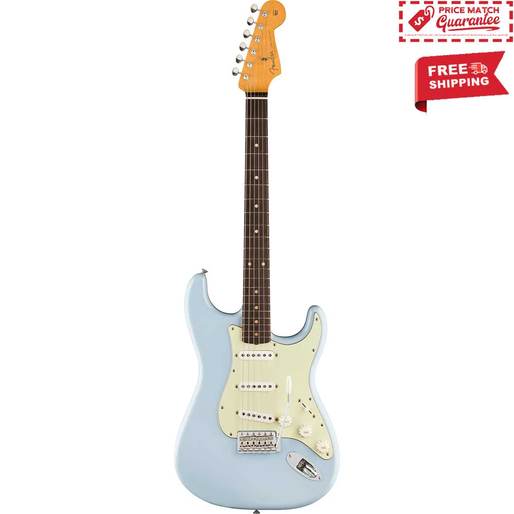 FENDER Ltd Ed Vintera II Road Worn '60s Stratocaster Sonic Blue - Image 7