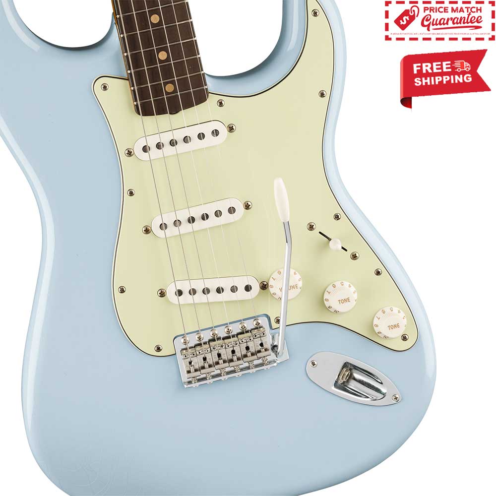 FENDER Ltd Ed Vintera II Road Worn '60s Stratocaster Sonic Blue - Image 9