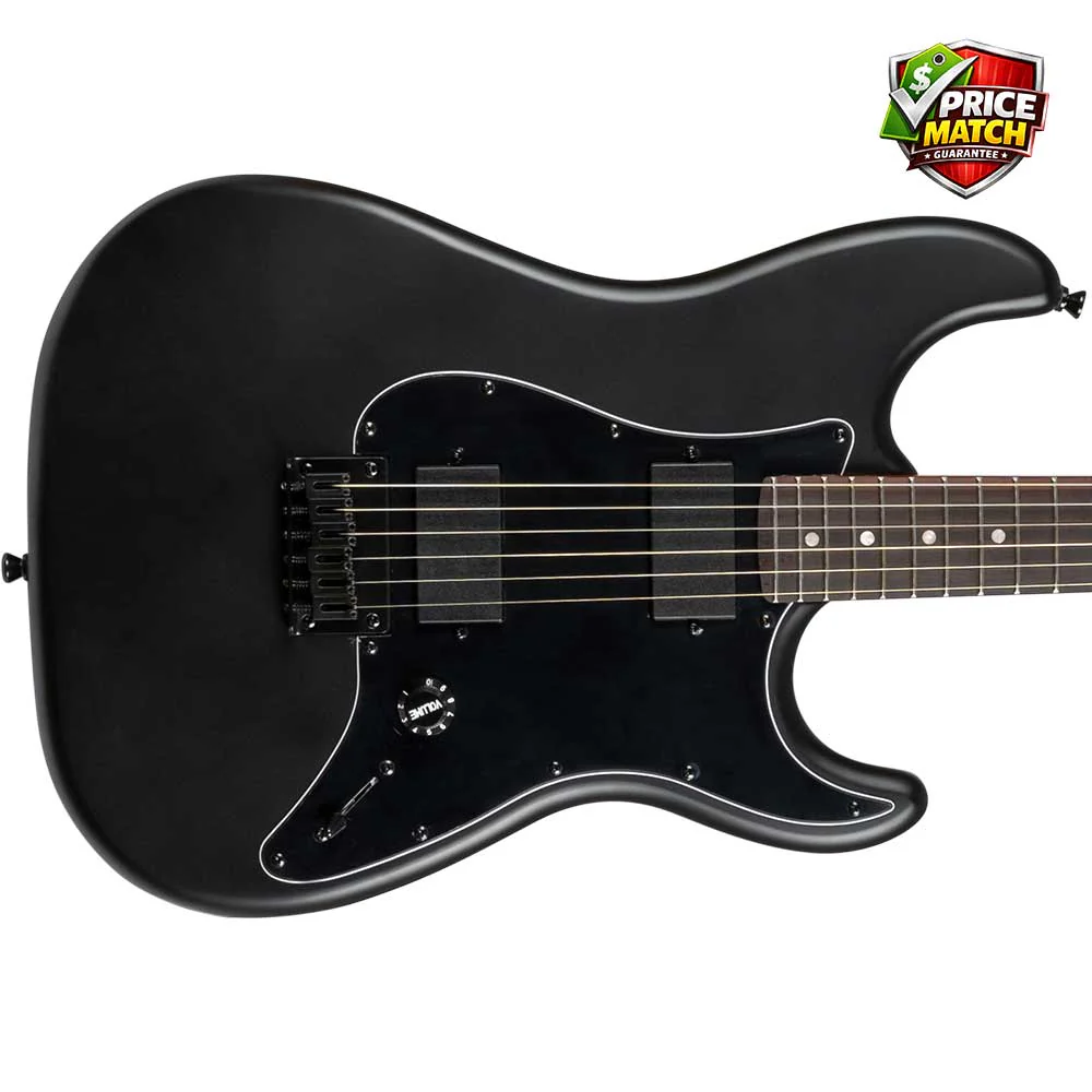 JET JS-400 HH Electric Guitar - Matte Black - Image 2