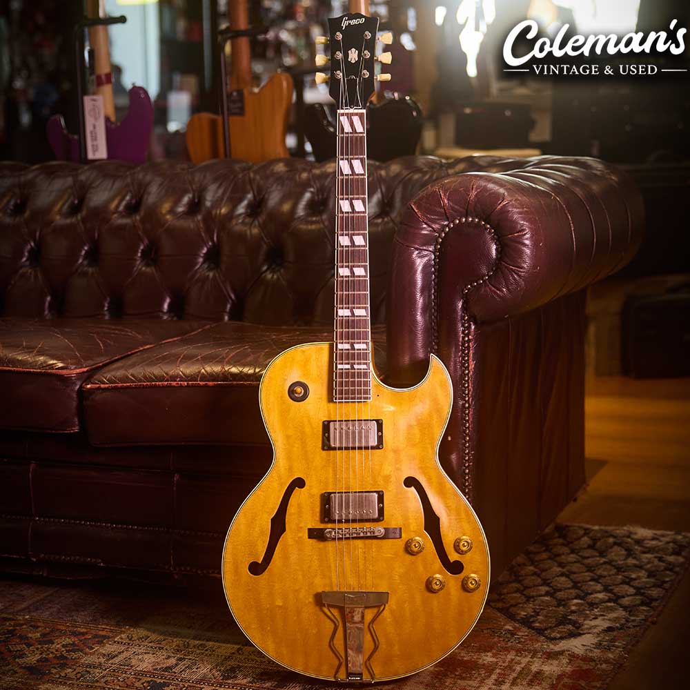 PreLoved GRECO FA-80 Semi-Acoustic Natural Satin (c-1990) - Image 2