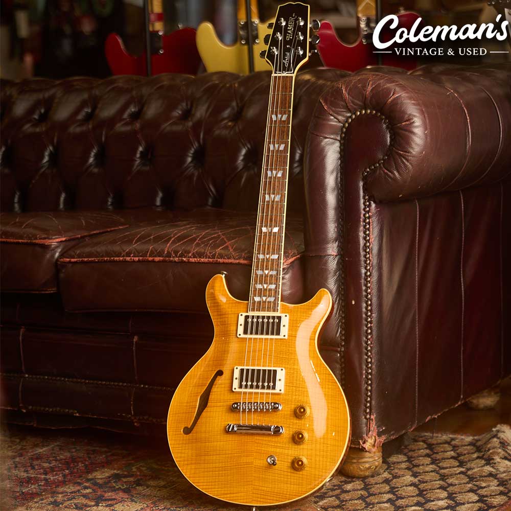 PRELOVED HAMER USA Artist Double Cutaway Custom - Honey - Image 2