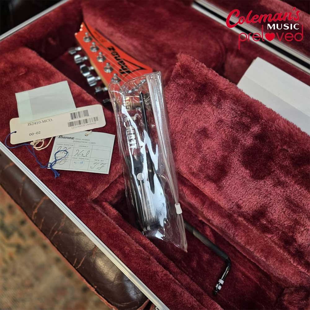 PRELOVED IBANEZ JS2410 Joe Satriani - Muscle Car Orange - Image 10