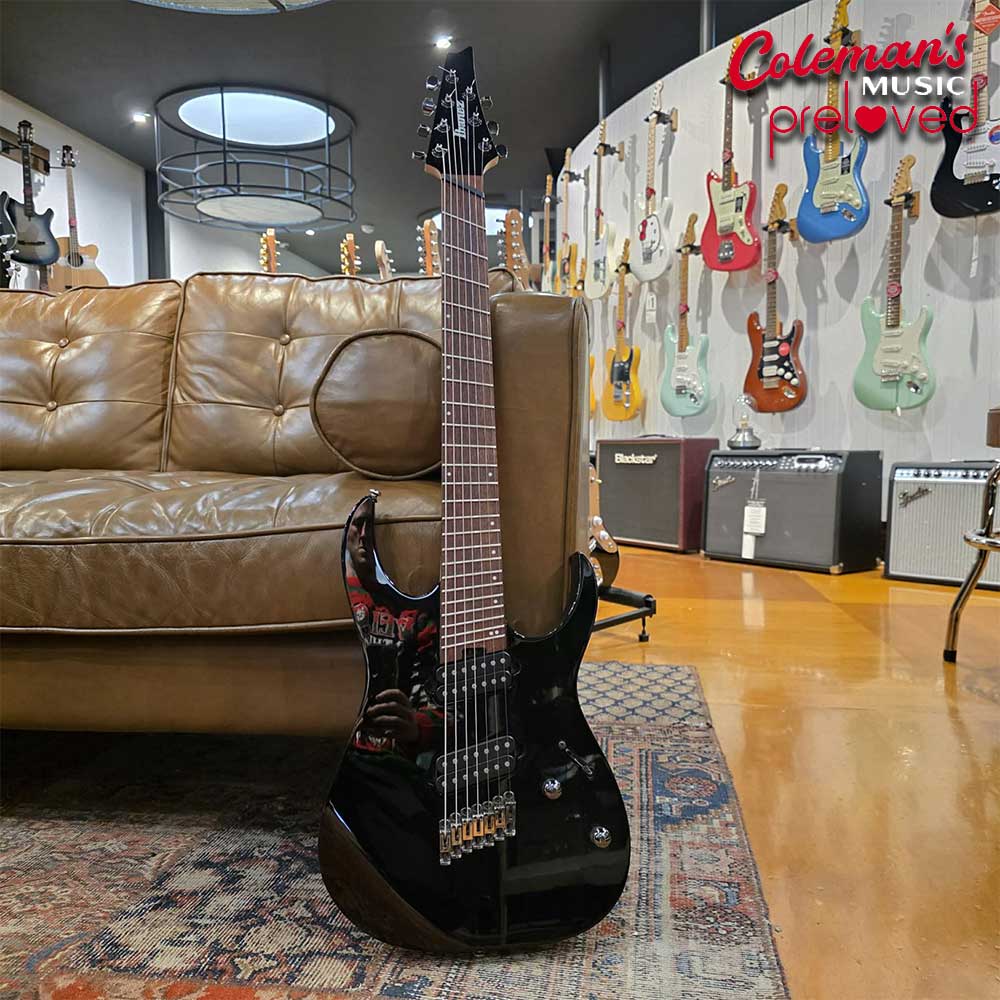 PRELOVED IBANEZ RGMS7 Black - Image 2