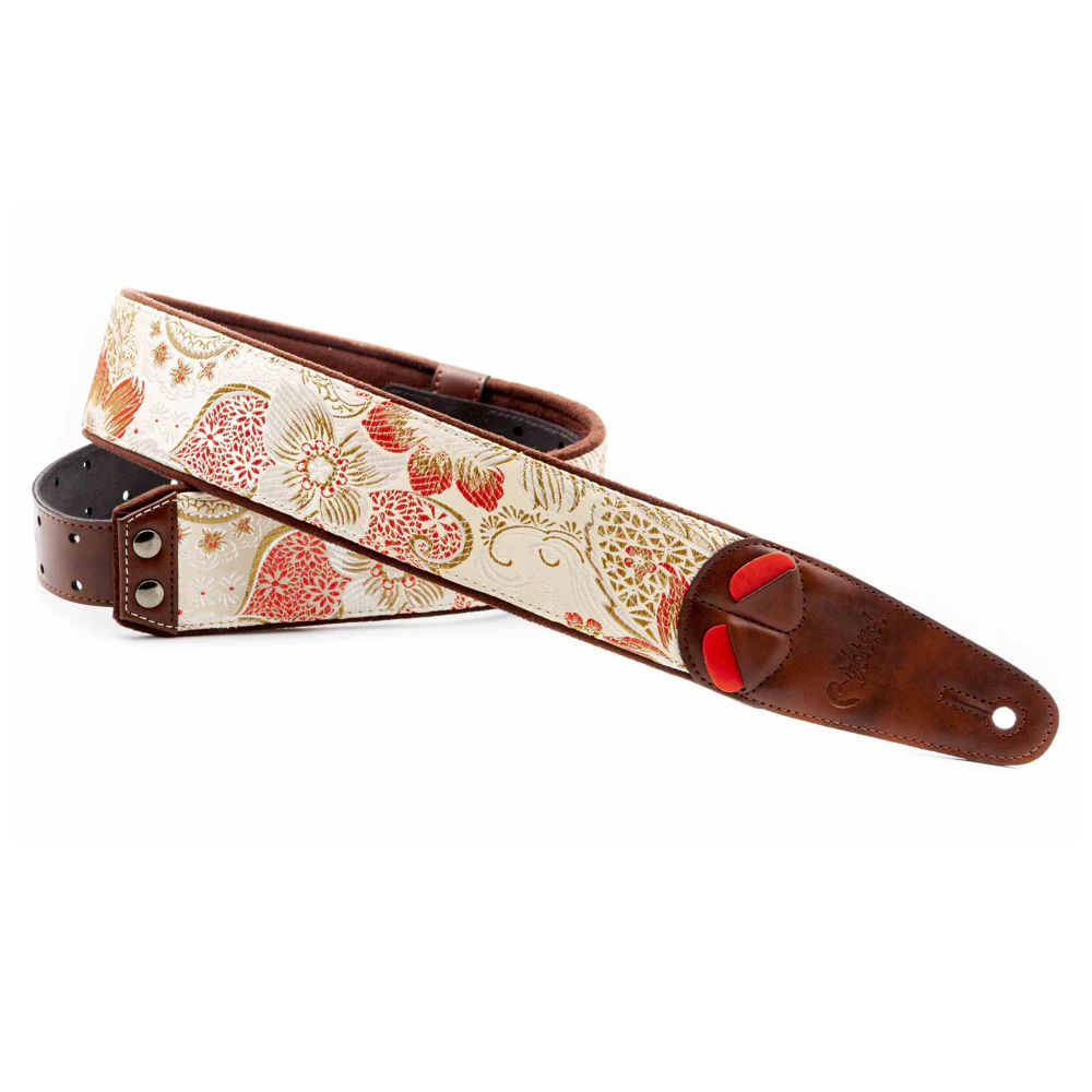 Right On Straps HOKKAIDO Beige Guitar Strap