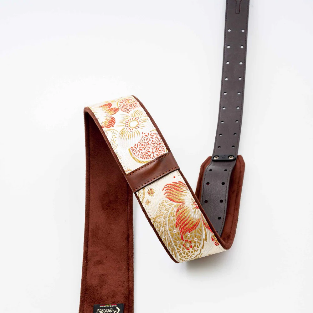 Right On Straps HOKKAIDO Beige Guitar Strap - Image 3