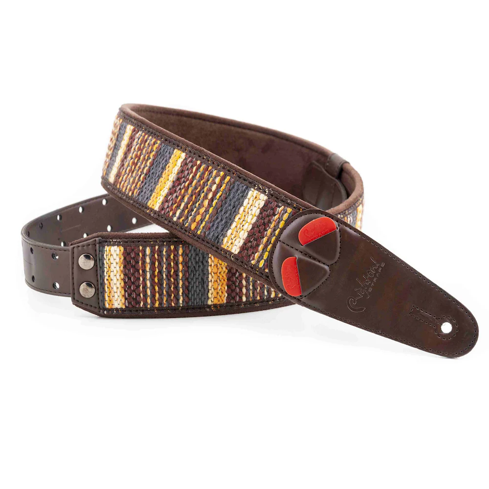 Right On Straps MOJO Maracaibo Brown Guitar Strap - Image 2