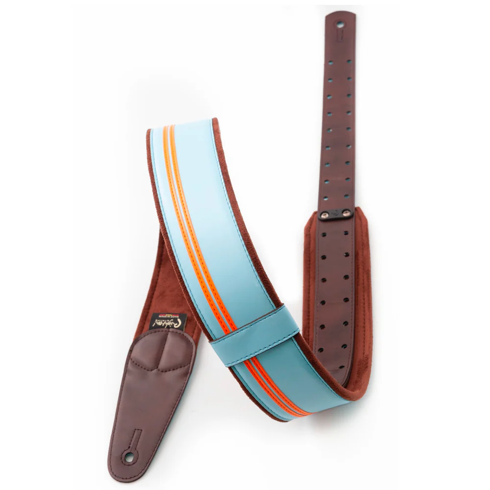 Right On Straps MOJO Race 60 Sonic Blue Guitar Strap - Image 2