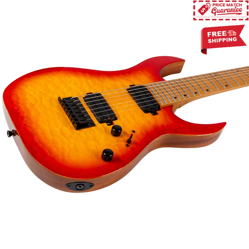 SPIRA S-507 QFB 7 String Fireburst - Image 3