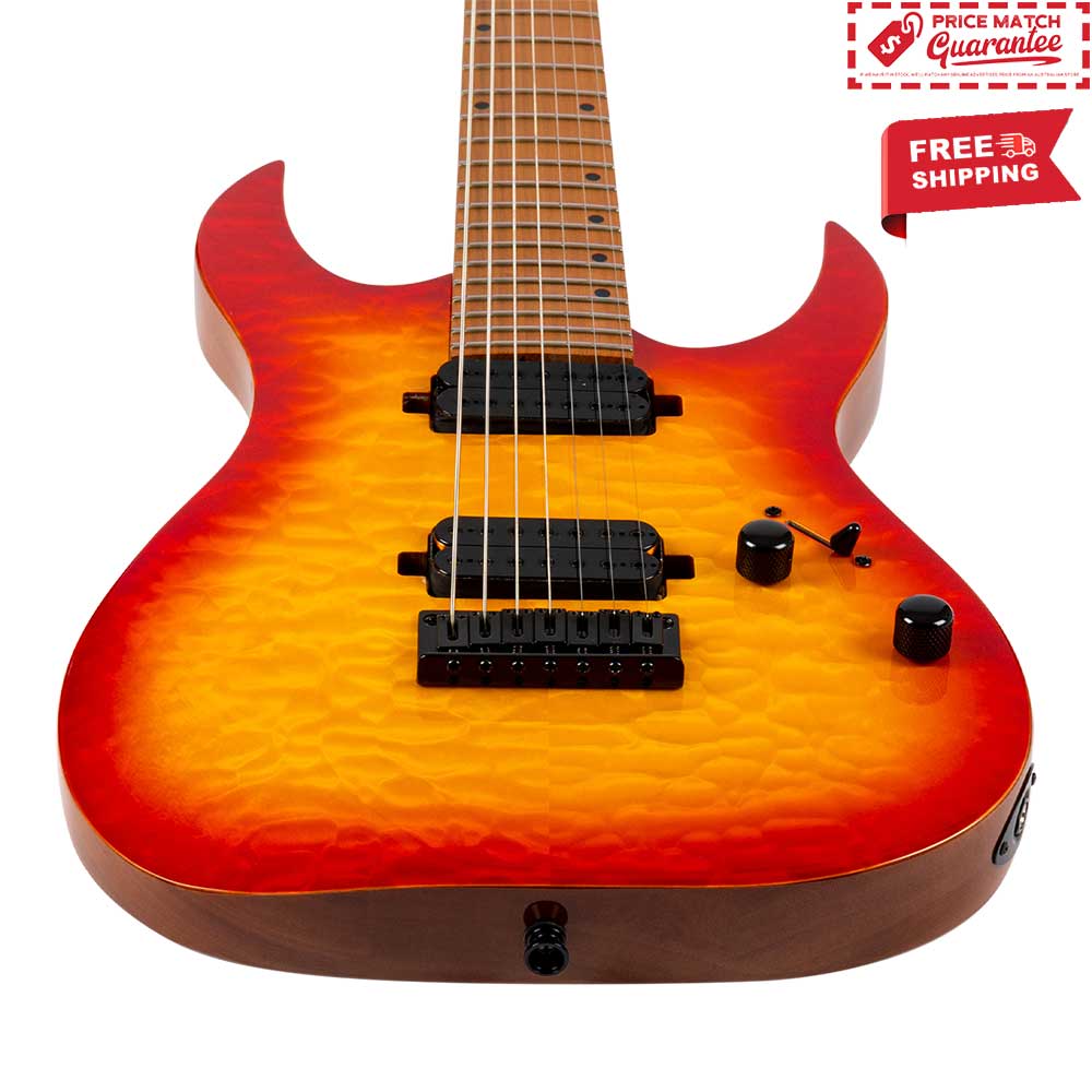 SPIRA S-507 QFB 7 String Fireburst - Image 6