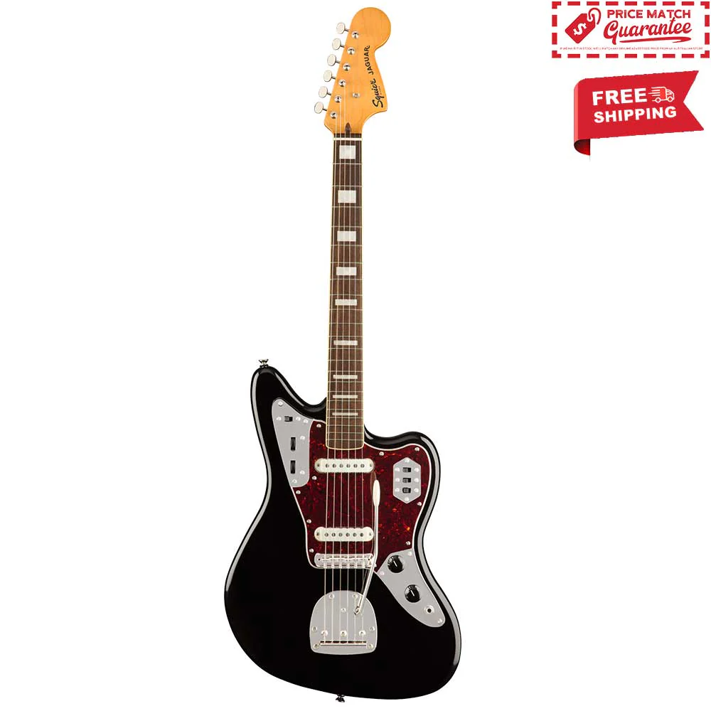 SQUIER Classic Vibe '70s Jaguar - Black - Image 6