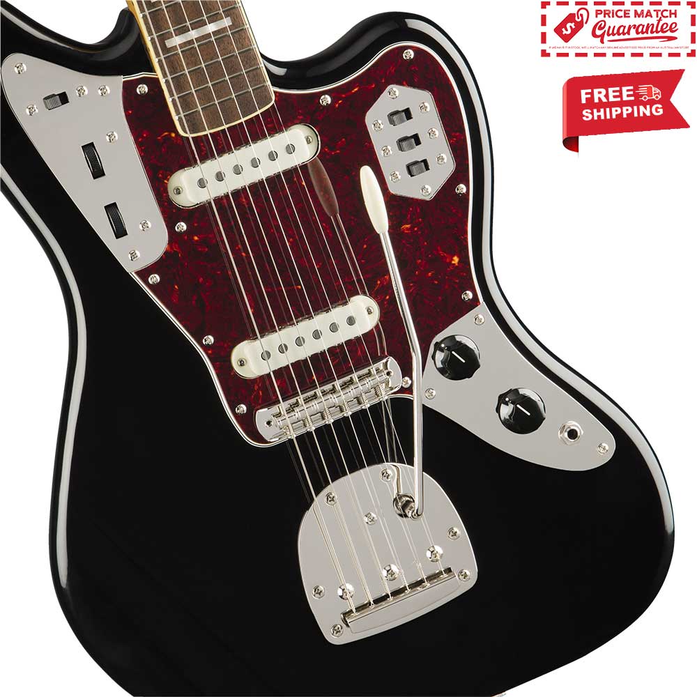 SQUIER Classic Vibe '70s Jaguar - Black - Image 9