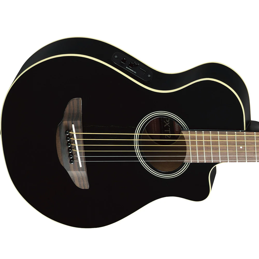 YAMAHA APXT2BL Acoustic Electric Traveller Guitar - Black - Image 2